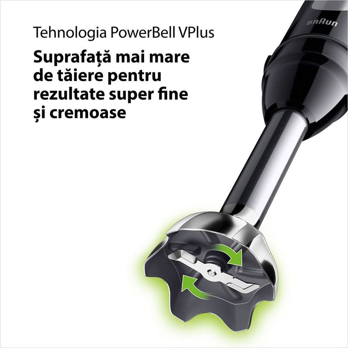 Mixer vertical BRAUN MQ30201M, 0.6l, 900W, 2 trepte viteza, negru WALTI