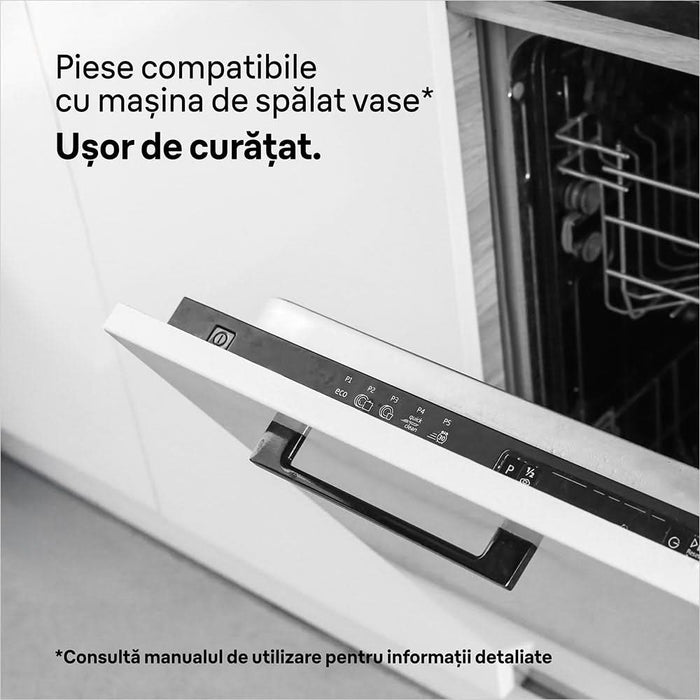 Mixer vertical BRAUN MQ9135XI, 0.6l, 1200W, viteza variabila, argintiu-negru WALTI