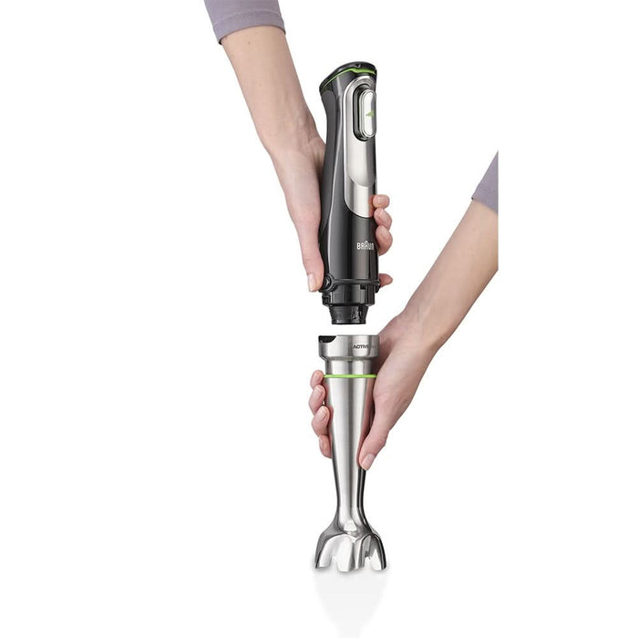 Mixer vertical BRAUN MQ9135XI, 0.6l, 1200W, viteza variabila, argintiu-negru WALTI