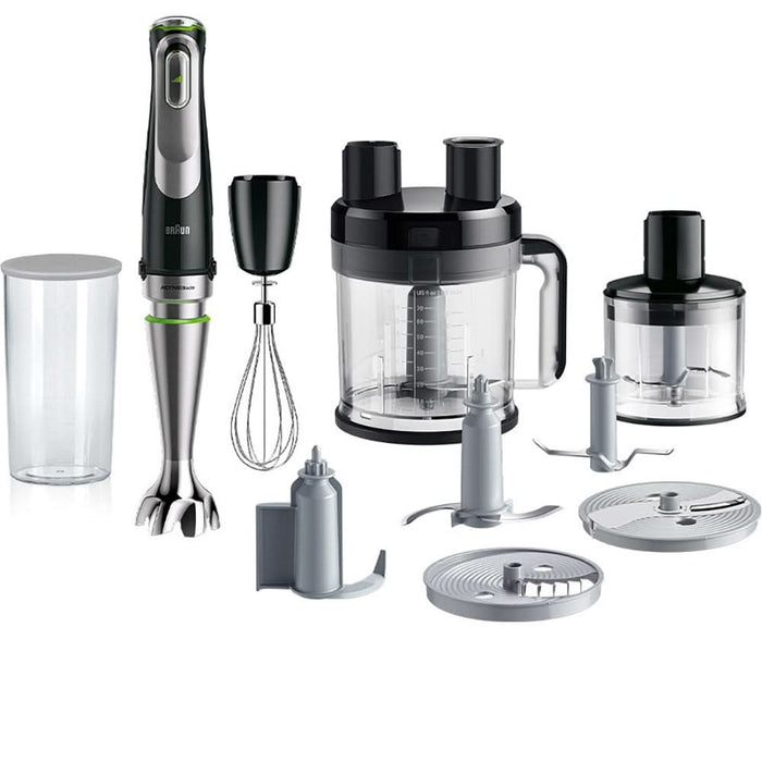 Mixer vertical BRAUN MQ9195XLI, 2l, 1200W, viteza variabila, negru-argintiu WALTI