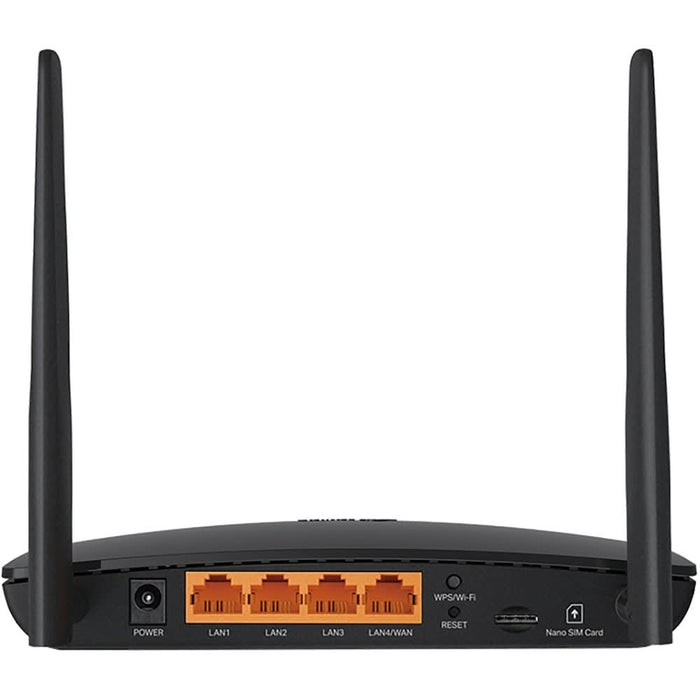 Router Wireless TP-LINK MR402 AC1200, Wi-Fi 5, Dual-Band 300 + 867 Mbps, 4G LTE Nano SIM, negru WALTI