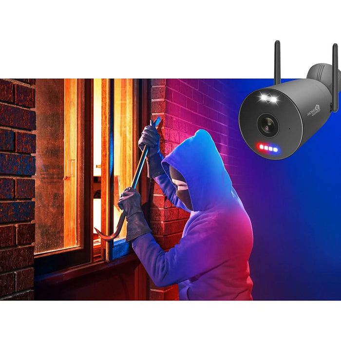 Kit de supraveghere video HOMEGUARD HGNVK109104, 5 Mp, 4 camere, 2880p, Wi-Fi, 10 canale, negru WALTI