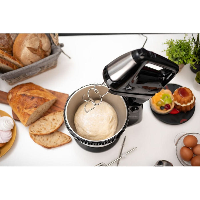 Mixer cu bol MYRIA MY4024BK, 3.4l, 300W, 5 trepte viteza, argintiu-negru WALTI