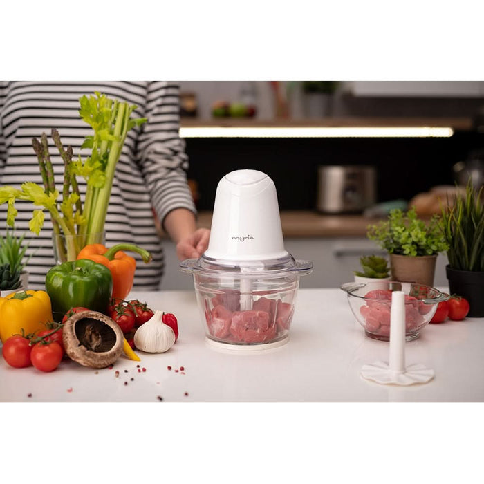 Mini tocator MYRIA MY4069, 1l, 500W, 2 trepte viteza, alb WALTI