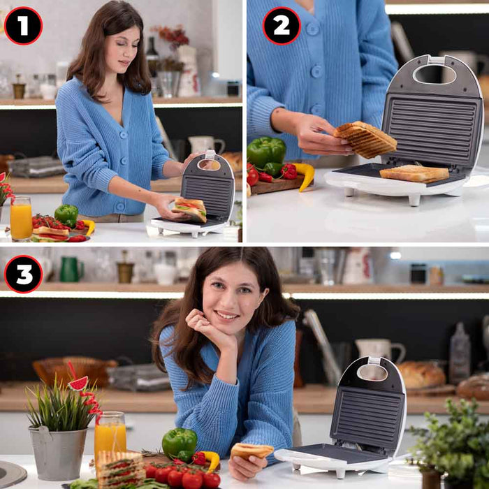 Sandwich maker MYRIA MY4108, 750W, alb WALTI