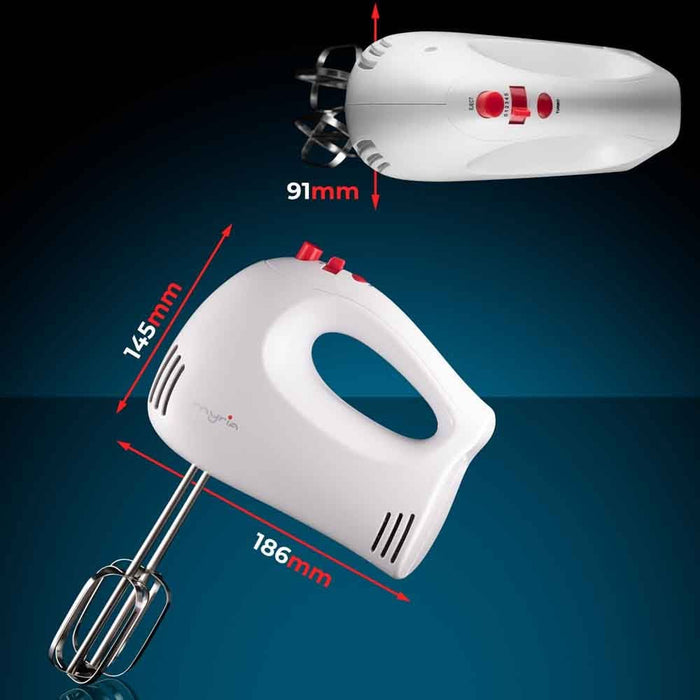 Mixer de mana MYRIA MY4112, 250W, 5 trepte viteza, alb - WALTI WALTI