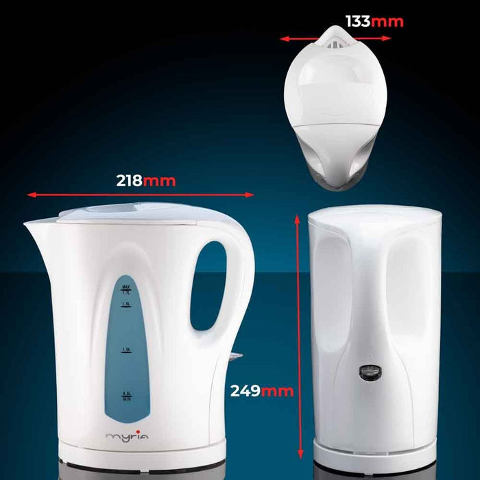 Fierbator apa MYRIA MY4116, 1.7l, 2200W, alb WALTI