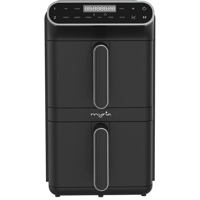 Friteuza cu aer cald dubla MYRIA MY4714, 11l, 2460W, negru WALTI