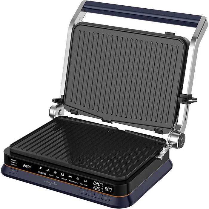 Gratar electric MYRIA MY472, 2100W, 7 programe automate, albastru inchis-negru WALTI