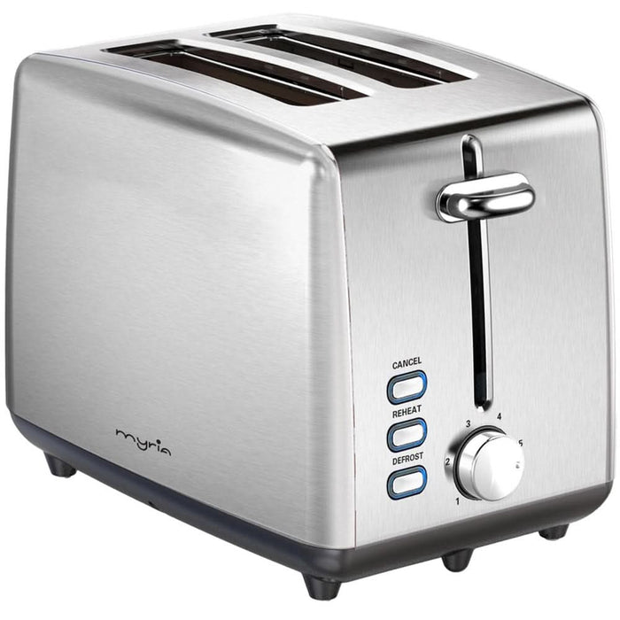 Prajitor de paine MYRIA MY4734, 2 felii, 920W, argintiu WALTI