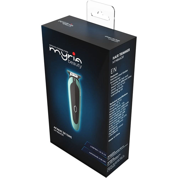 Aparat de tuns barba MYRIA MY4866GR, 120 min autonomie, verde WALTI