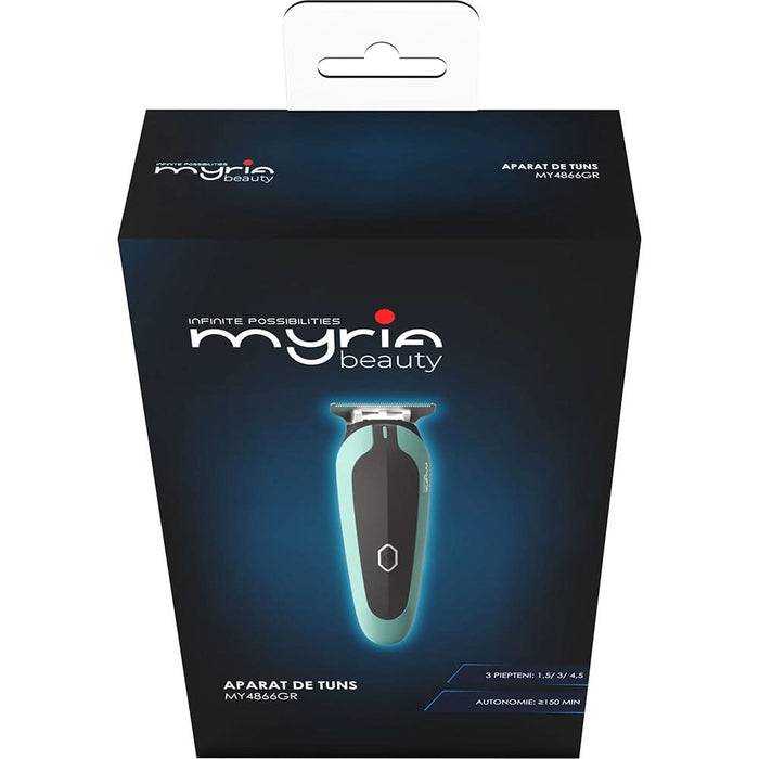 Aparat de tuns barba MYRIA MY4866GR, 120 min autonomie, verde WALTI