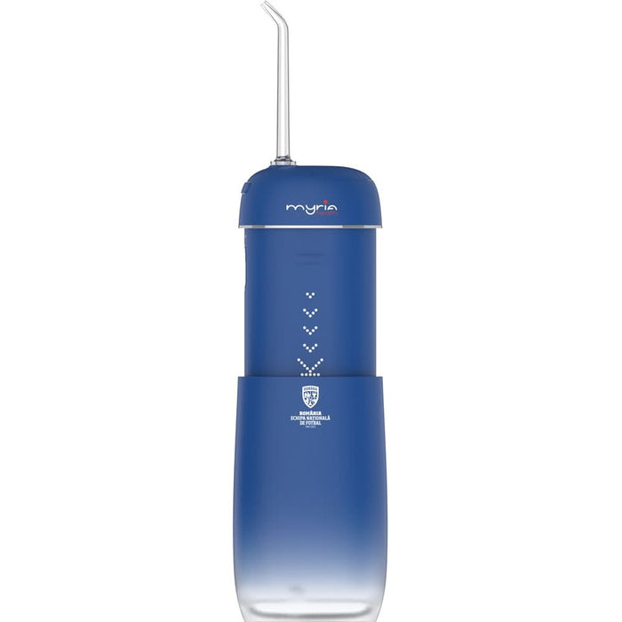 Irigator bucal de calatorie MYRIA MY4906FRF, 2 capete, 140ml, albastru WALTI