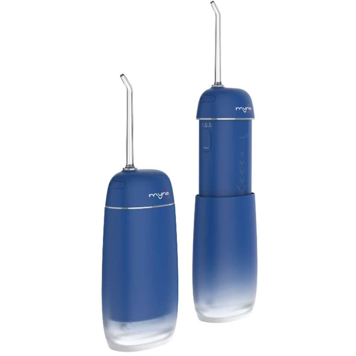 Irigator bucal de calatorie MYRIA MY4906FRF, 2 capete, 140ml, albastru WALTI