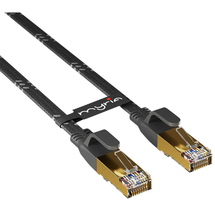 Cablu de retea Ethernet CAT8 MYRIA MY8086, 10m, negru WALTI