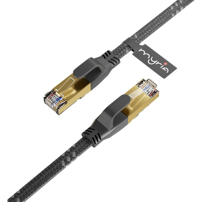 Cablu de retea Ethernet CAT8 MYRIA MY8086, 10m, negru WALTI