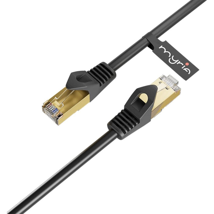 Cablu de retea Ethernet CAT8 MYRIA MY8091, 10m, negru WALTI