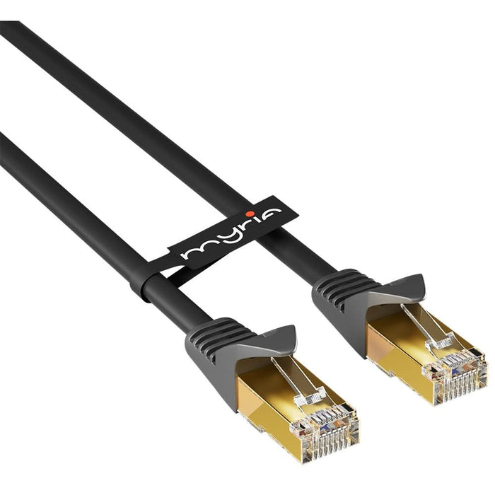 Cablu de retea Ethernet CAT8 MYRIA MY8091, 10m, negru WALTI
