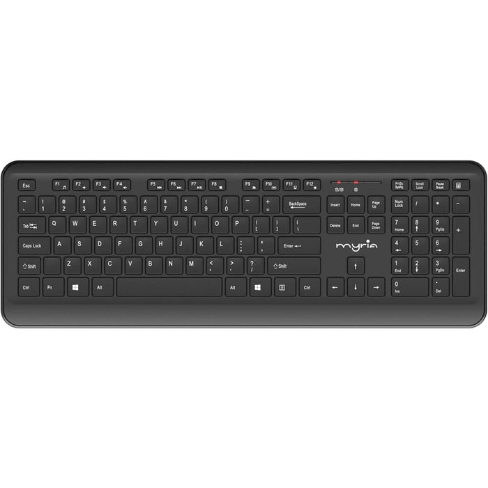 Kit tastatura si mouse Wireless MYRIA MY8549, USB, Layout INT, negru WALTI