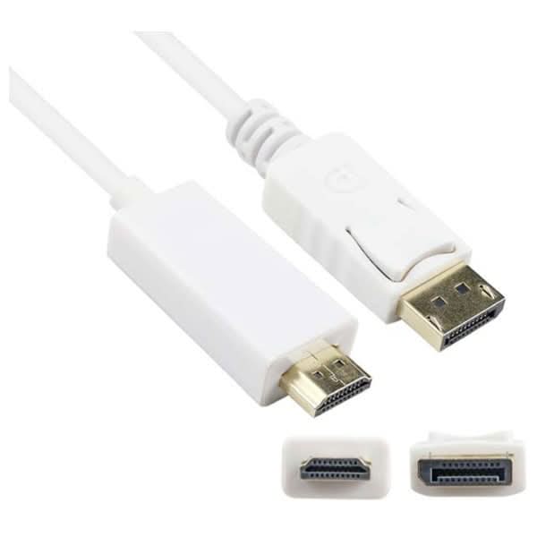 Cablu DisplayPort - HDMI MYRIA MY8713, 3m, alb WALTI