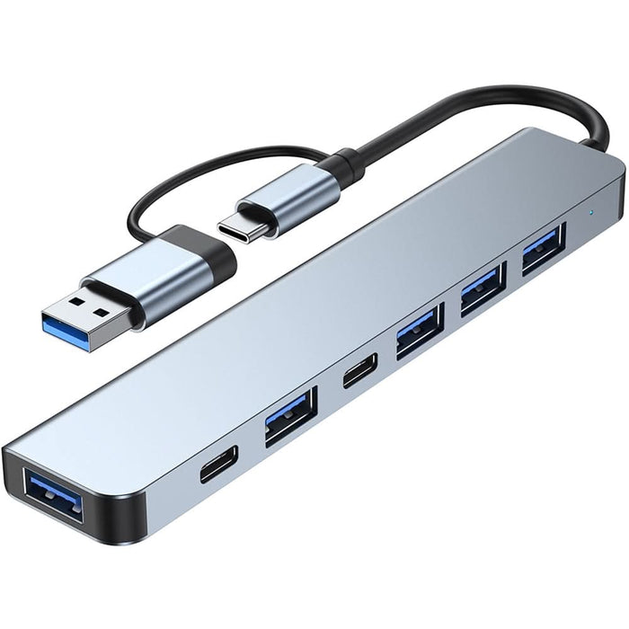 Hub USB Type-C 7 in 1 MYRIA MY8757, USB 3.0 x1, USB 2.0 x 4, USB-C PD5W, Space Grey WALTI