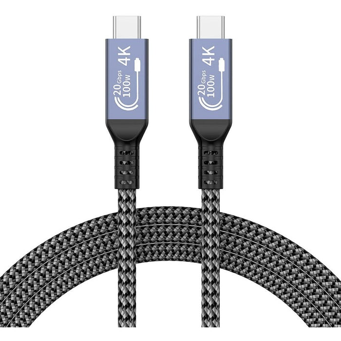 Cablu date Myria MY9101, USB-C - USB-C, 1m, gri WALTI