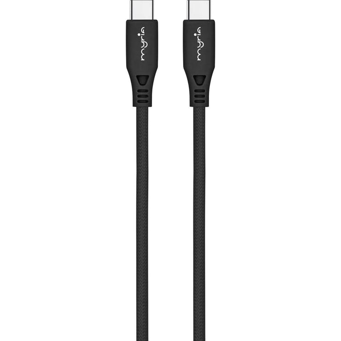 Cablu date MYRIA MY9104BK, USB-C - USB-C, 1m, negru WALTI