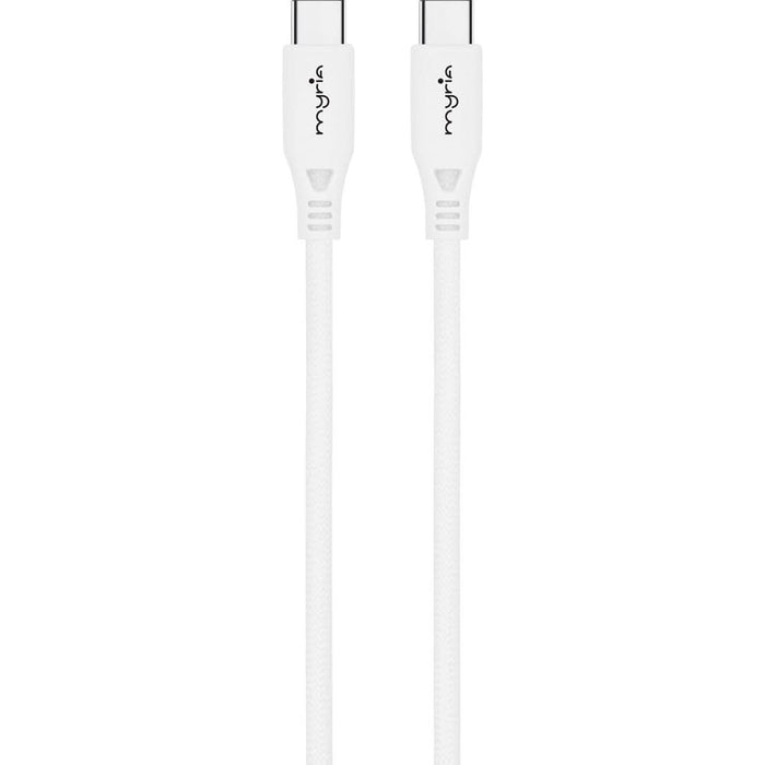 Cablu date MYRIA MY9104WH, USB-C - USB-C, 1m, alb WALTI
