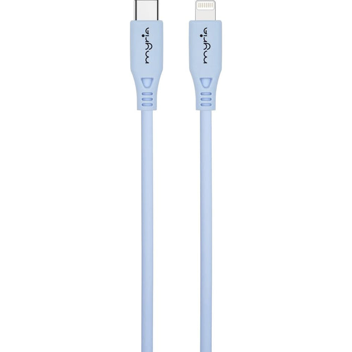 Cablu date MYRIA MY9111BL, USB-C - Lightning, 1m, albastru WALTI