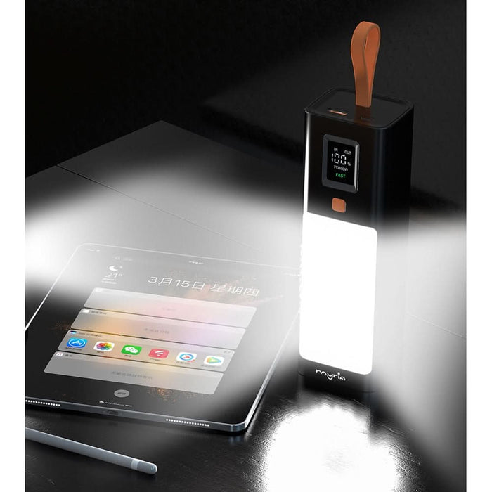 Baterie externa MYRIA MY9204, 20000mAh, 1x USB-A, 1x USB-C Power Delivery 100W, negru - WALTI WALTI