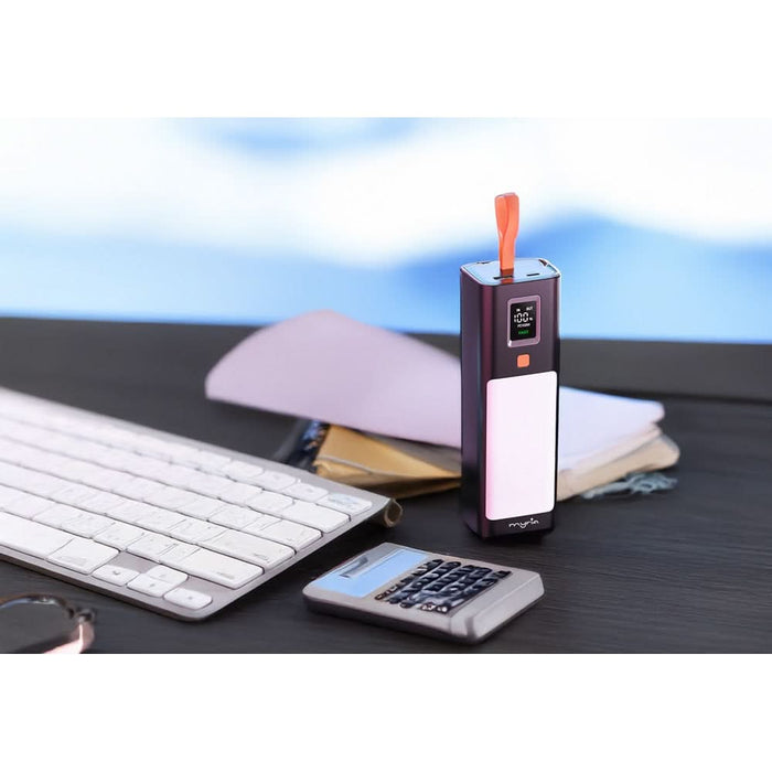 Baterie externa MYRIA MY9204, 20000mAh, 1x USB-A, 1x USB-C Power Delivery 100W, negru - WALTI WALTI