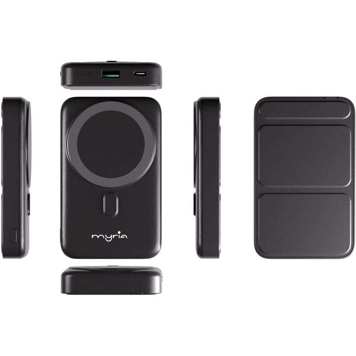 Baterie externa MYRIA MY9206, 10000mAh, 1x USB-A, 1x USB-C Power Delivery 20W, negru WALTI