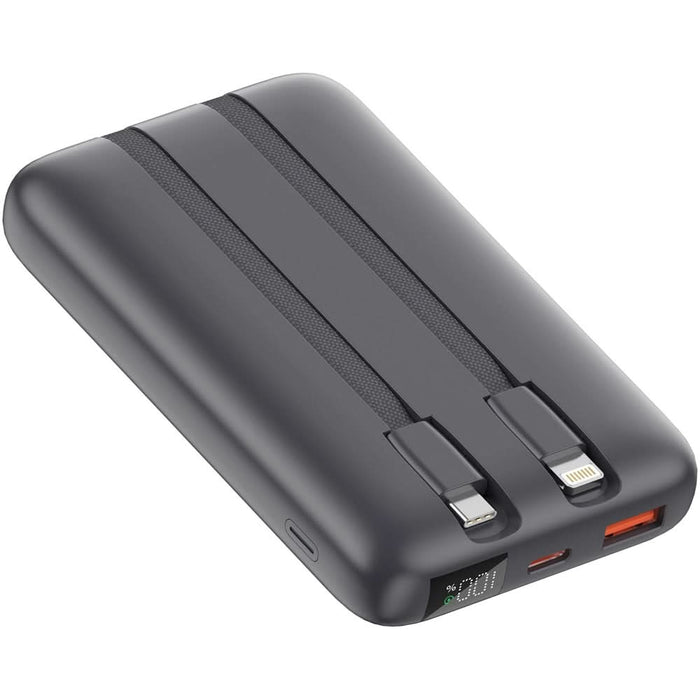 Baterie externa MYRIA MY9209FRF, 10000 mAh, 1x USB-C, 1x USB-A, gri WALTI