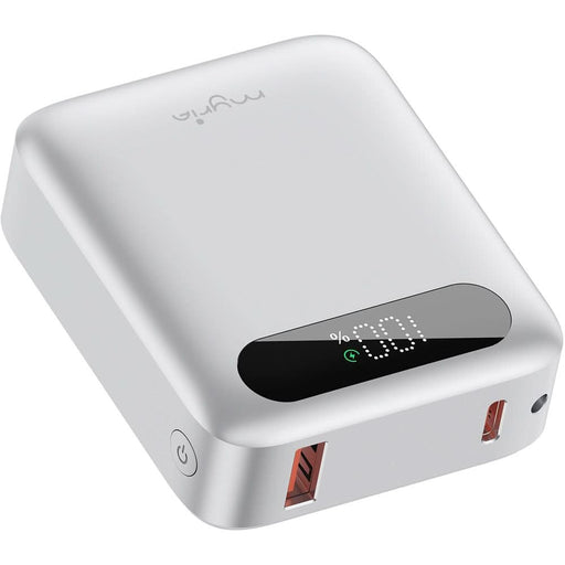 Baterie externa MYRIA MY9215WH, 10000 mAh, 1x USB-C, 1x USB-A, alb - WALTI WALTI