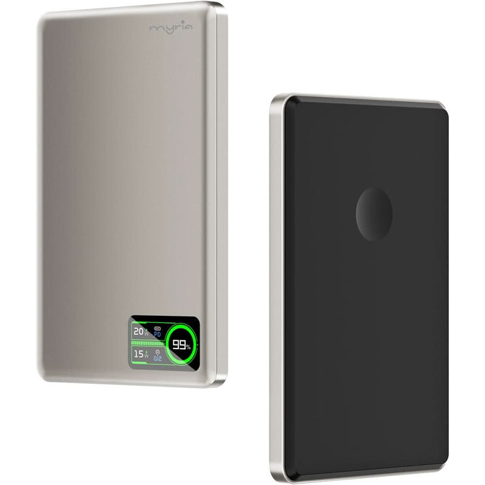 Baterie externa MYRIA MY9216SV, 5000 mAh, USB, magnetic, argintiu - WALTI WALTI