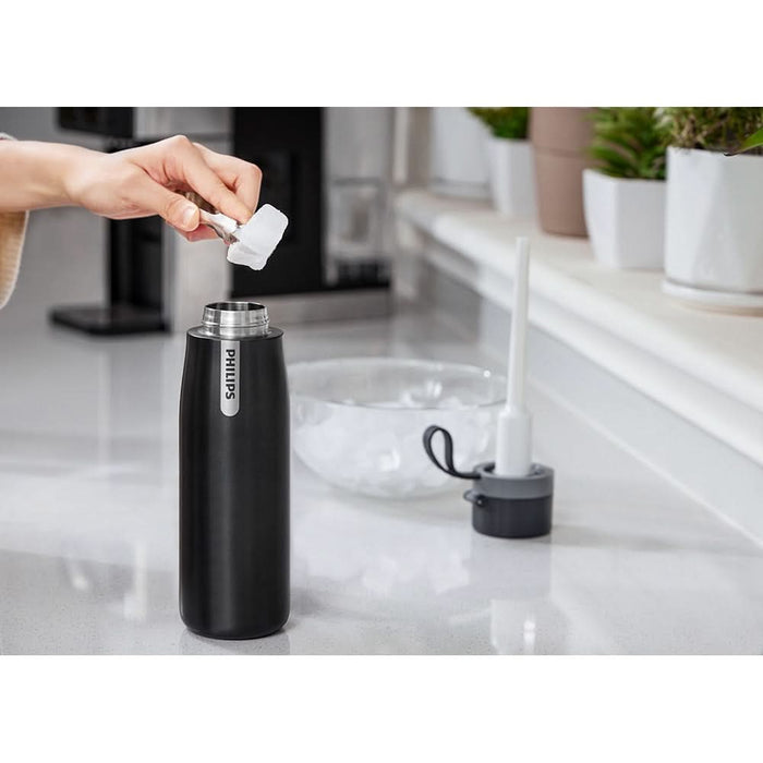 Sticla termica PHILIPS GoZero Daily 218598, 0.55l, gri-negru - WALTI WALTI