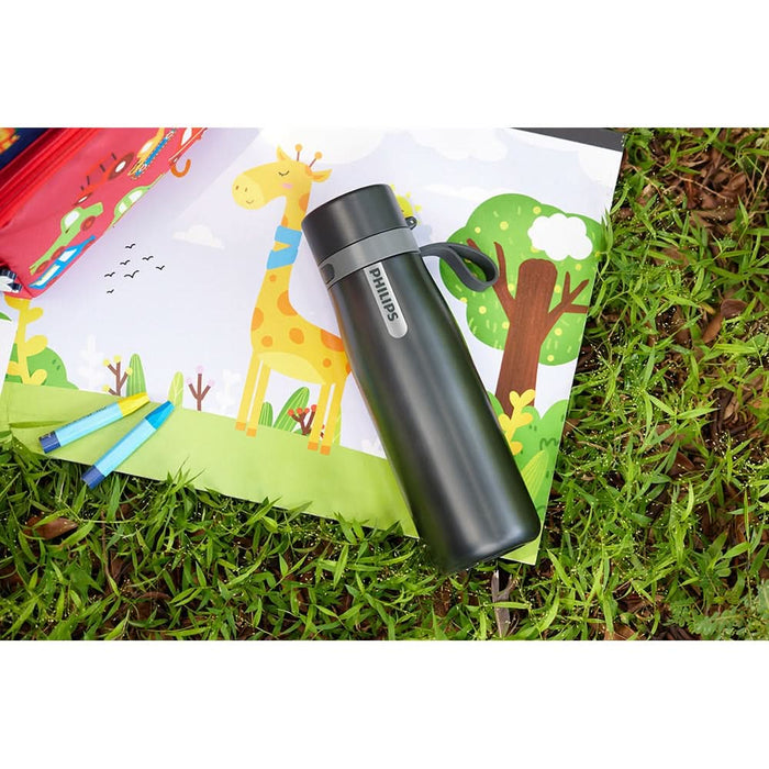 Sticla termica PHILIPS GoZero Daily 218598, 0.55l, gri-negru - WALTI WALTI