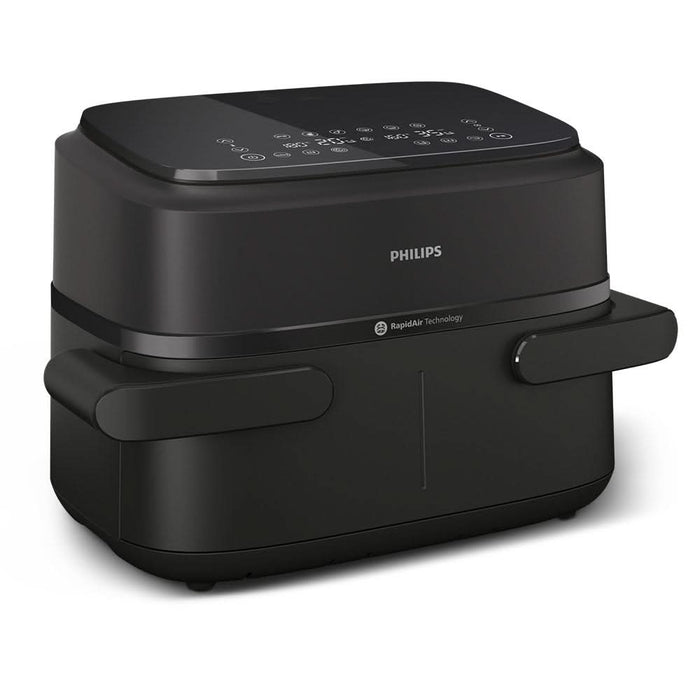 Friteuza cu aer cald dubla PHILIPS Seria 1000 NA150/00, 7.1l, 2450W, negru WALTI