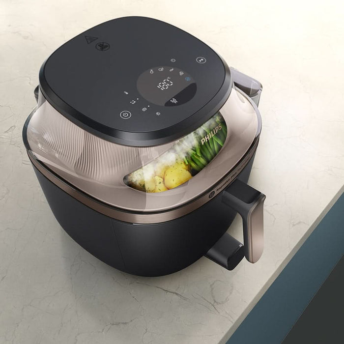 Friteuza cu aer cald PHILIPS Seria 5000 NA547/07, 7.2l, 2000W, negru WALTI