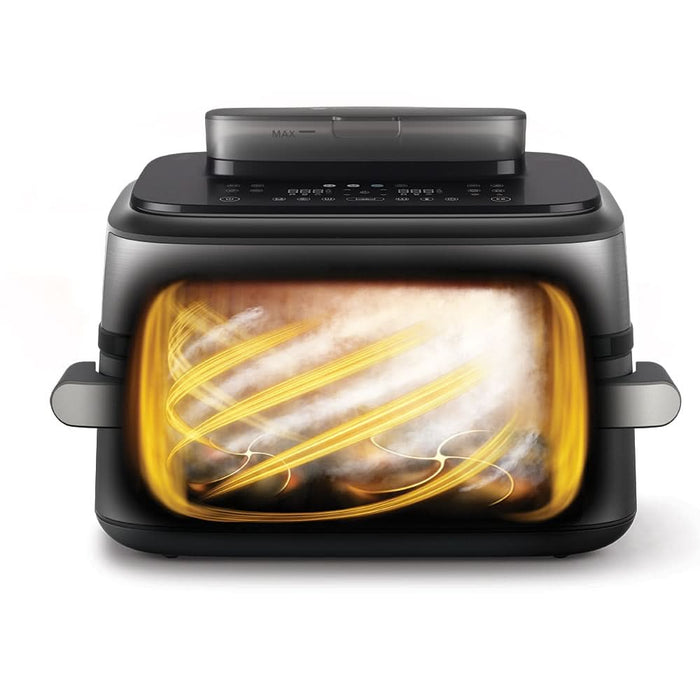 Friteuza cu aer cald dubla PHILIPS Seria 5000 NA565/02, 9.5l, 2750W, argintiu WALTI