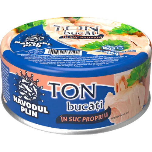 NAVODUL PLIN Ton Bucati in Suc Propriu 160 g - WALTI WALTI