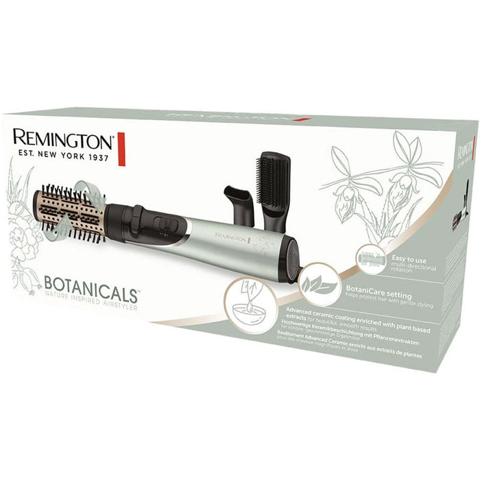 Perie rotativa REMINGTON Botanicals AS5860, 800W, 2 viteze, 2 trepte temperatura, Invelis Ceramic, verde fosforescent WALTI