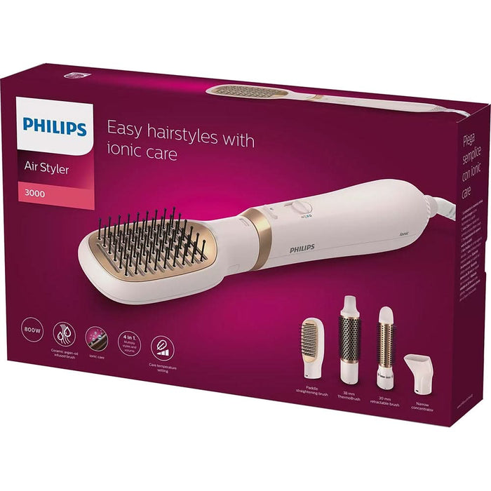 Perie cu aer cald PHILIPS Ionic BHA310/00, 800W, 2 viteze, 3 treapte de temperatura, invelis Ceramic, roz WALTI