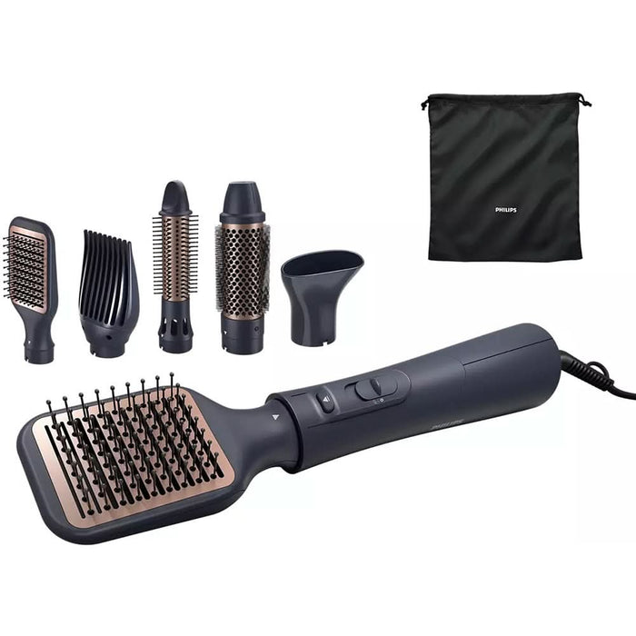 Perie cu aer PHILIPS Series 5000 BHA530/00, 1000W, 3 trepte de temperatura, invelis Ceramic, negru WALTI
