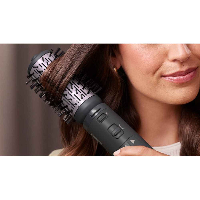 Perie rotativa PHILIPS Seria 700 BHA715/00, 1000W, 2 viteze, 3 trepte temperatura, Invelis ceramic, antracit-roz WALTI