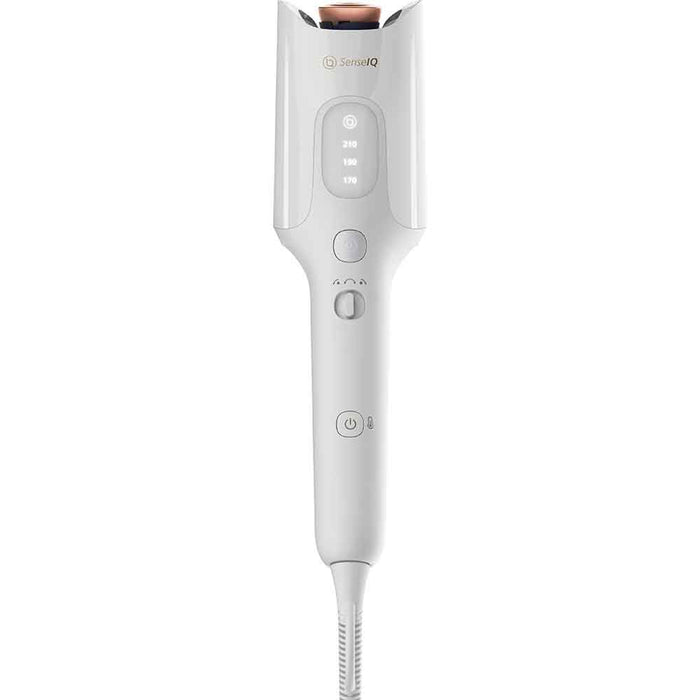 Ondulator automat PHILIPS BHB968/00 SenseIQ, 210 grade, invelis ceramic, alb WALTI