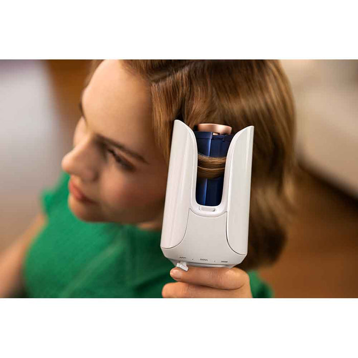 Ondulator automat PHILIPS BHB968/00 SenseIQ, 210 grade, invelis ceramic, alb WALTI