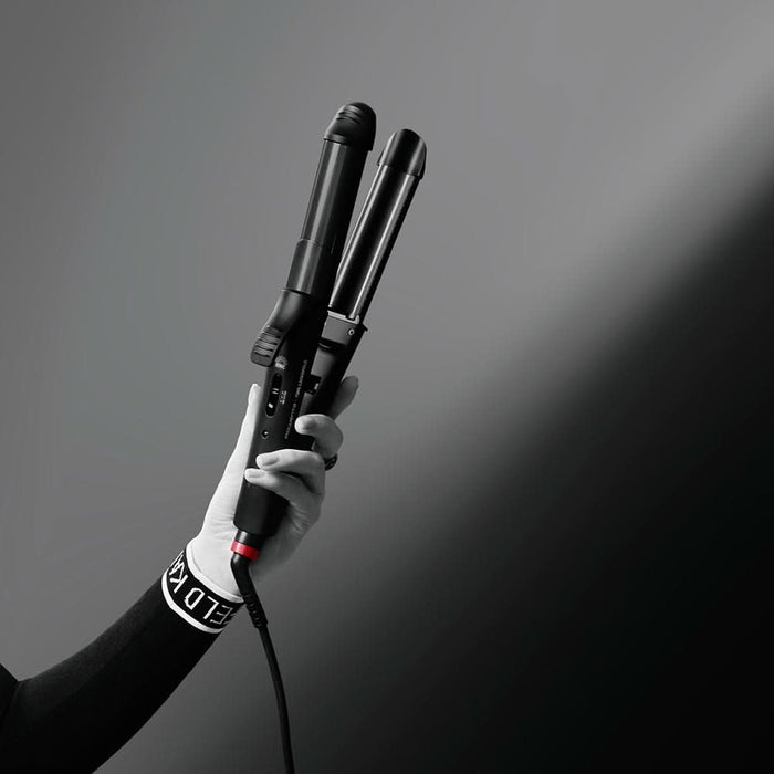 Aparat de coafat multifunctional 3 in 1 ROWENTA x KARL LAGERFELD CF451LF0, 200 grade, invelis ceramic, negru WALTI