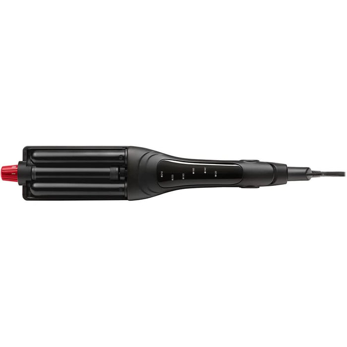 Ondulator ROWENTA CF471LF0 x Karl Lagerfeld Waves Addict CF471LF0, 210 grade, invelis ceramic, negru - WALTI WALTI