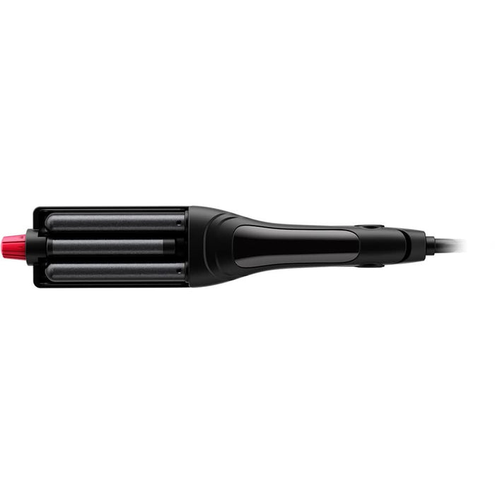 Ondulator ROWENTA CF471LF0 x Karl Lagerfeld Waves Addict CF471LF0, 210 grade, invelis ceramic, negru - WALTI WALTI